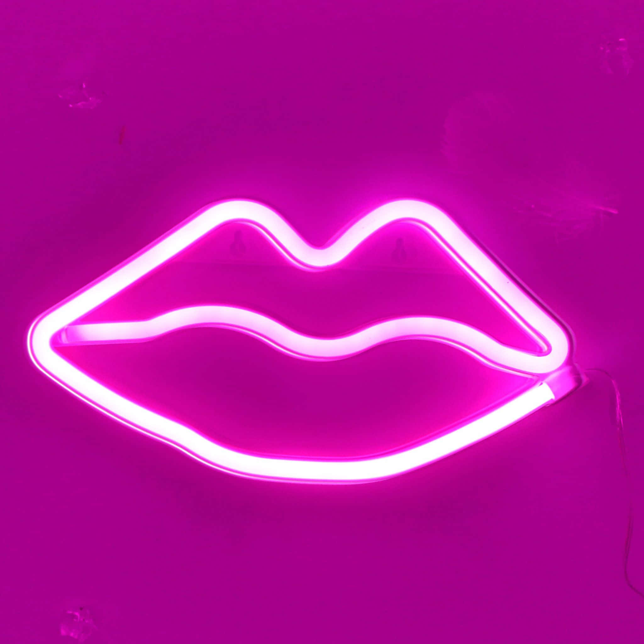 Làm bừng sáng ngày mới của bạn với Phong cách Neon Hồng Hình nền