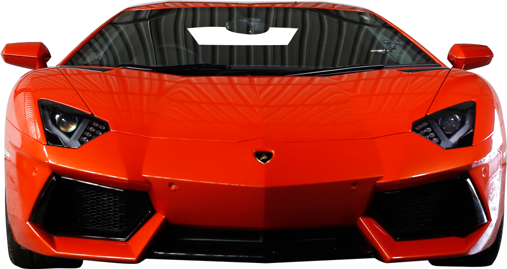 Lamborghini Aventador màu đỏ nhìn từ phía trước Hình nền