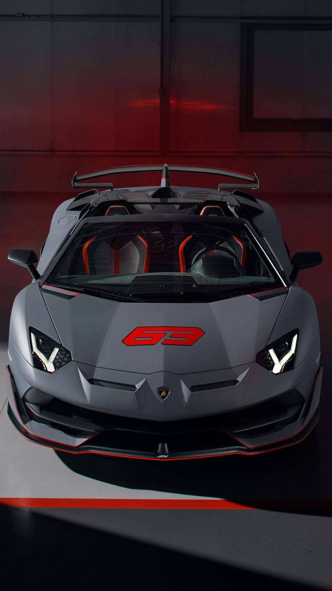 Lamborghini Aventador SVJ màu xám Hình nền
