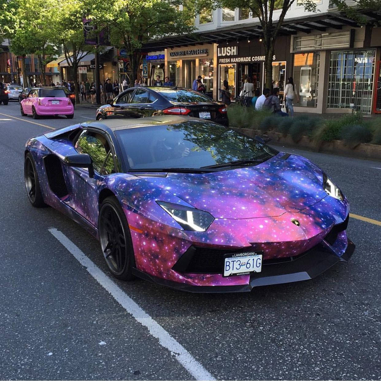 Lamborghini Galaxy Trên Phố Hình nền