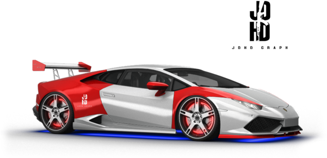 Lamborghini Huracan Racing Edition đỏ trắng Hình nền