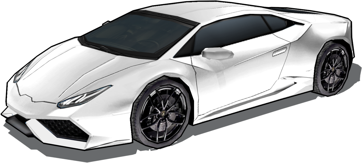 Lamborghini Huracan Trắng Góc Nhìn Bên Hình nền