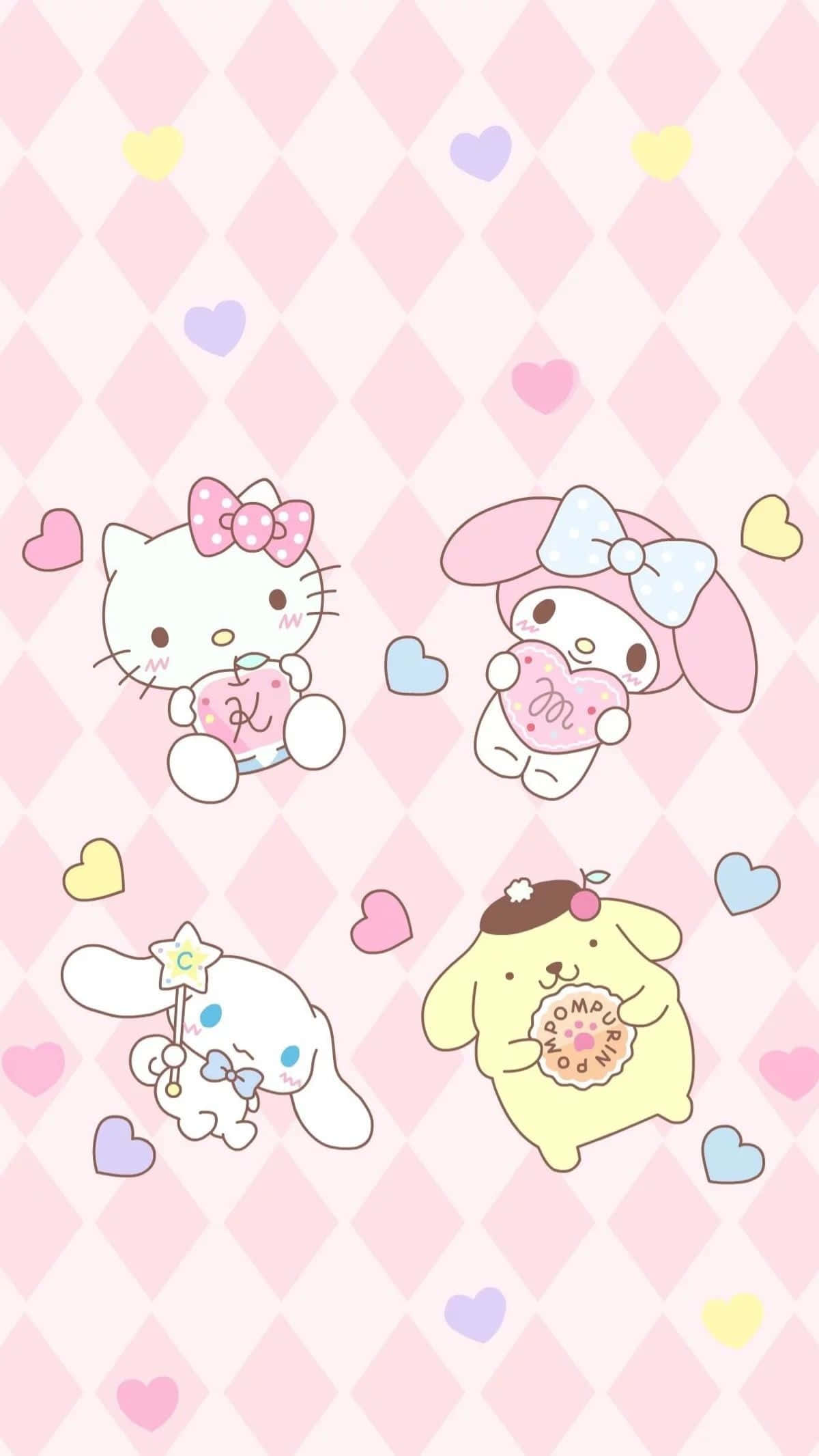 Lan tỏa nắng ấm cùng Kawaii Pink Hình nền