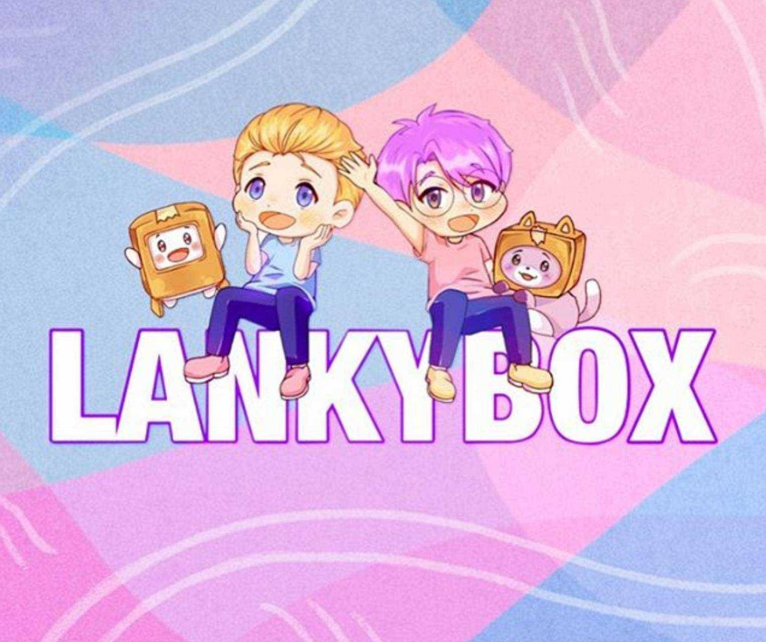 LankyBox Hoạt Hình Adam Và Justin Thú Nhồi Bông Hình nền