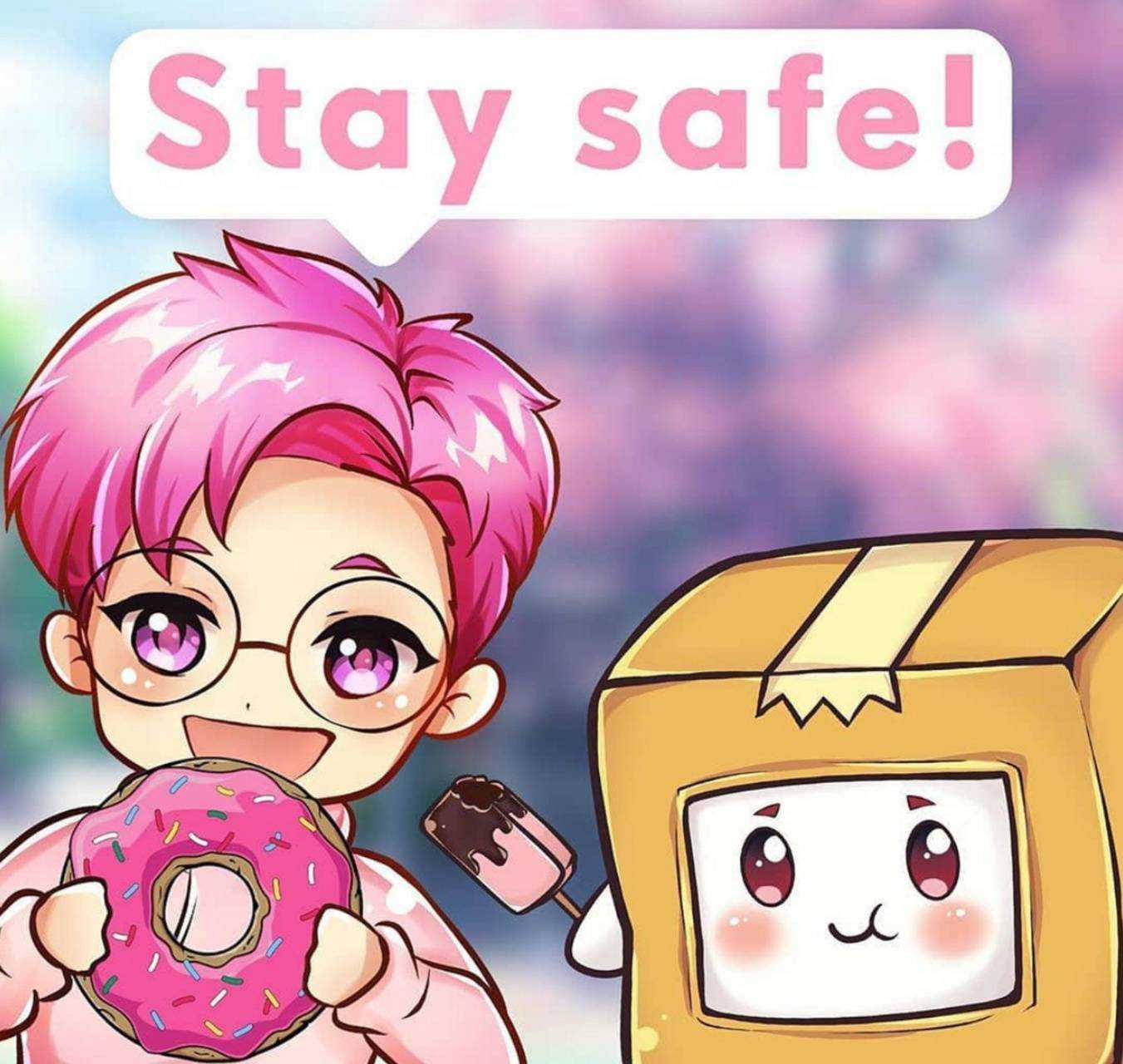 LankyBox Hoạt Hình Justin Và Boxy Hình nền