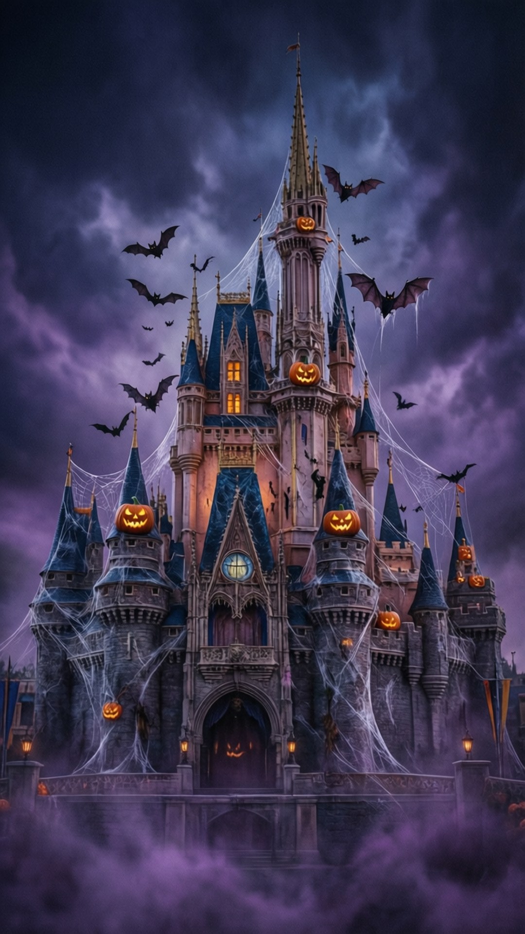 Lâu đài Cinderella ma quái Hình nền