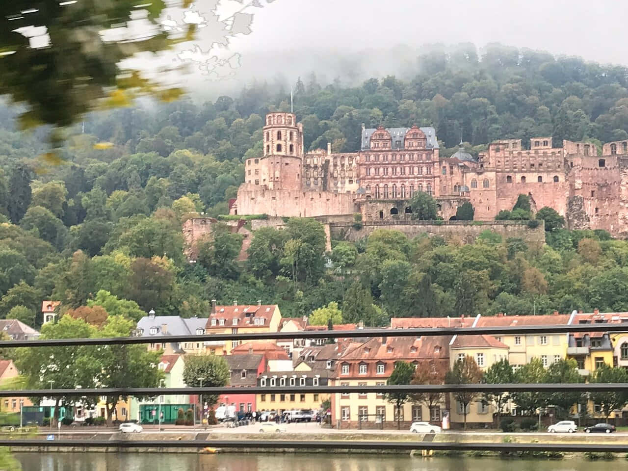 Lâu đài Heidelberg trên đồi Jettenbuhl Hình nền