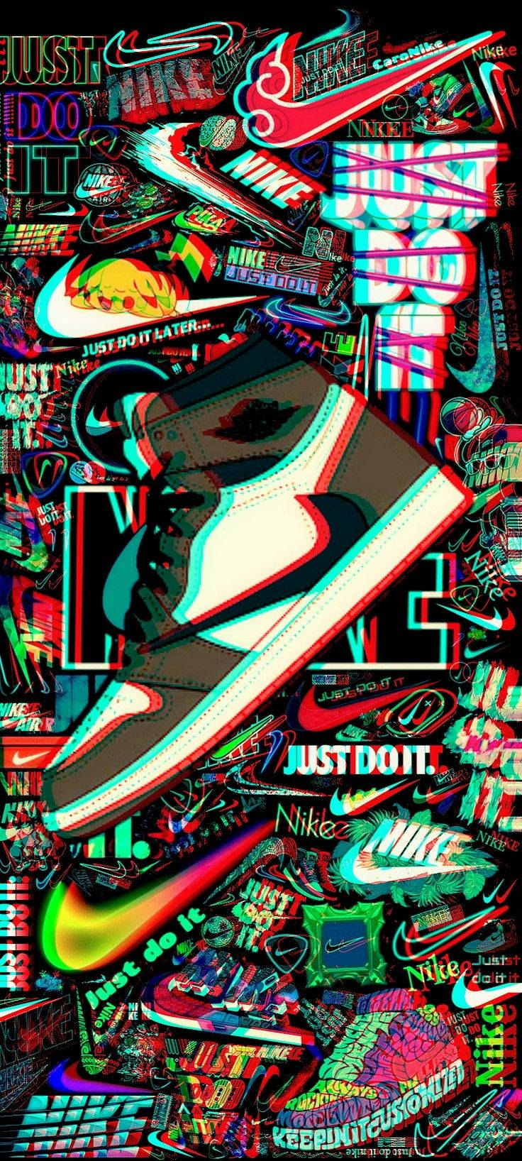 Lấy cảm hứng từ Graffiti táo bạo của Nike Hình nền