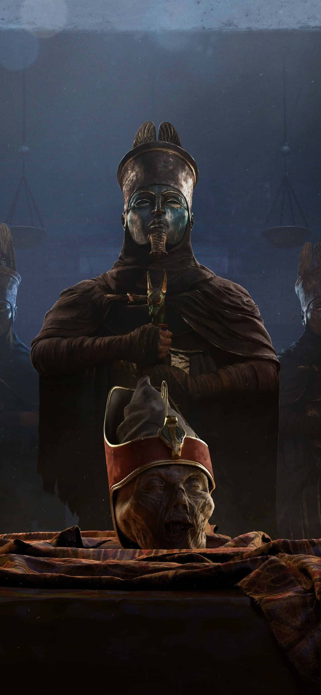 Lấy cảm hứng từ thế giới phiêu lưu của Assassin's Creed Origins, hình nền iPhone X bắt mắt này chắc chắn sẽ thu hút trí tưởng tượng của bạn. Hình nền