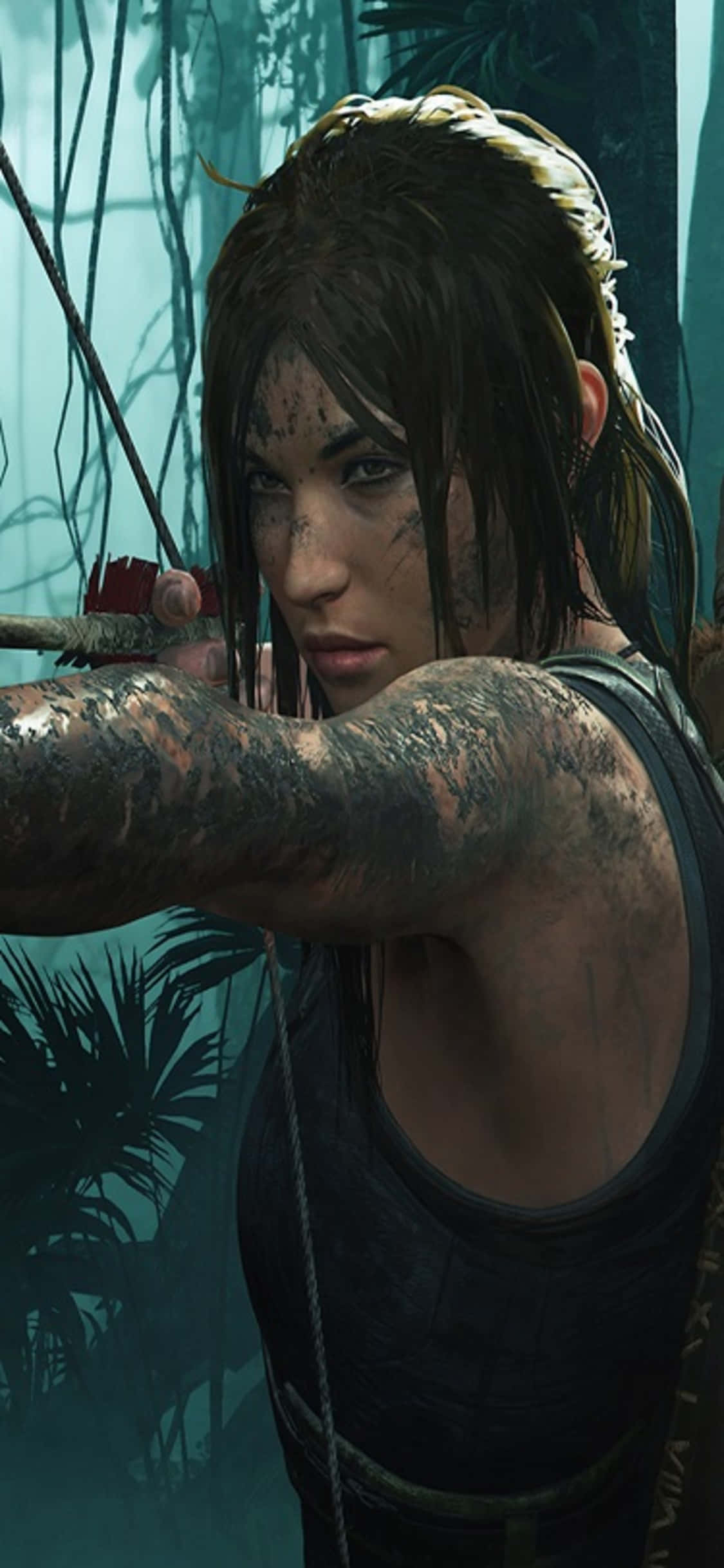 Leo lên đỉnh cao trong cuộc phiêu lưu với iPhone X Shadow of the Tomb Raider. Hình nền