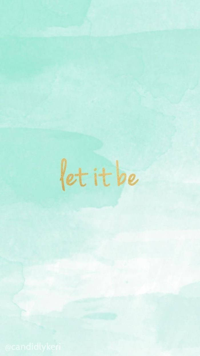 Let It Be Xanh Nhạt Thẩm Mỹ Hình nền