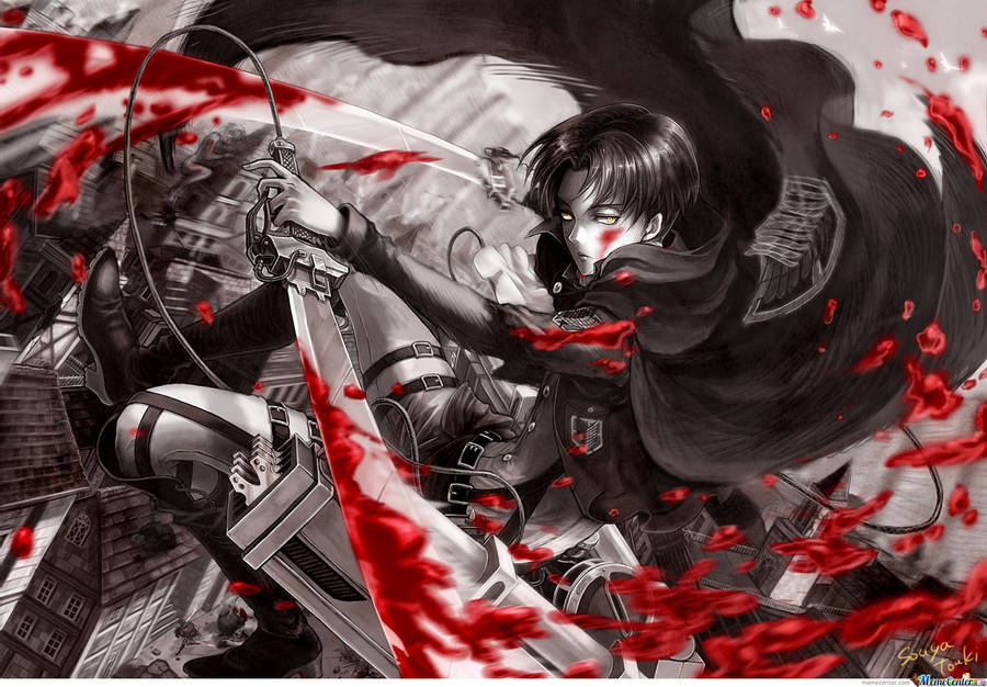 Levi đen tối, phong cách Anime cá tính Hình nền