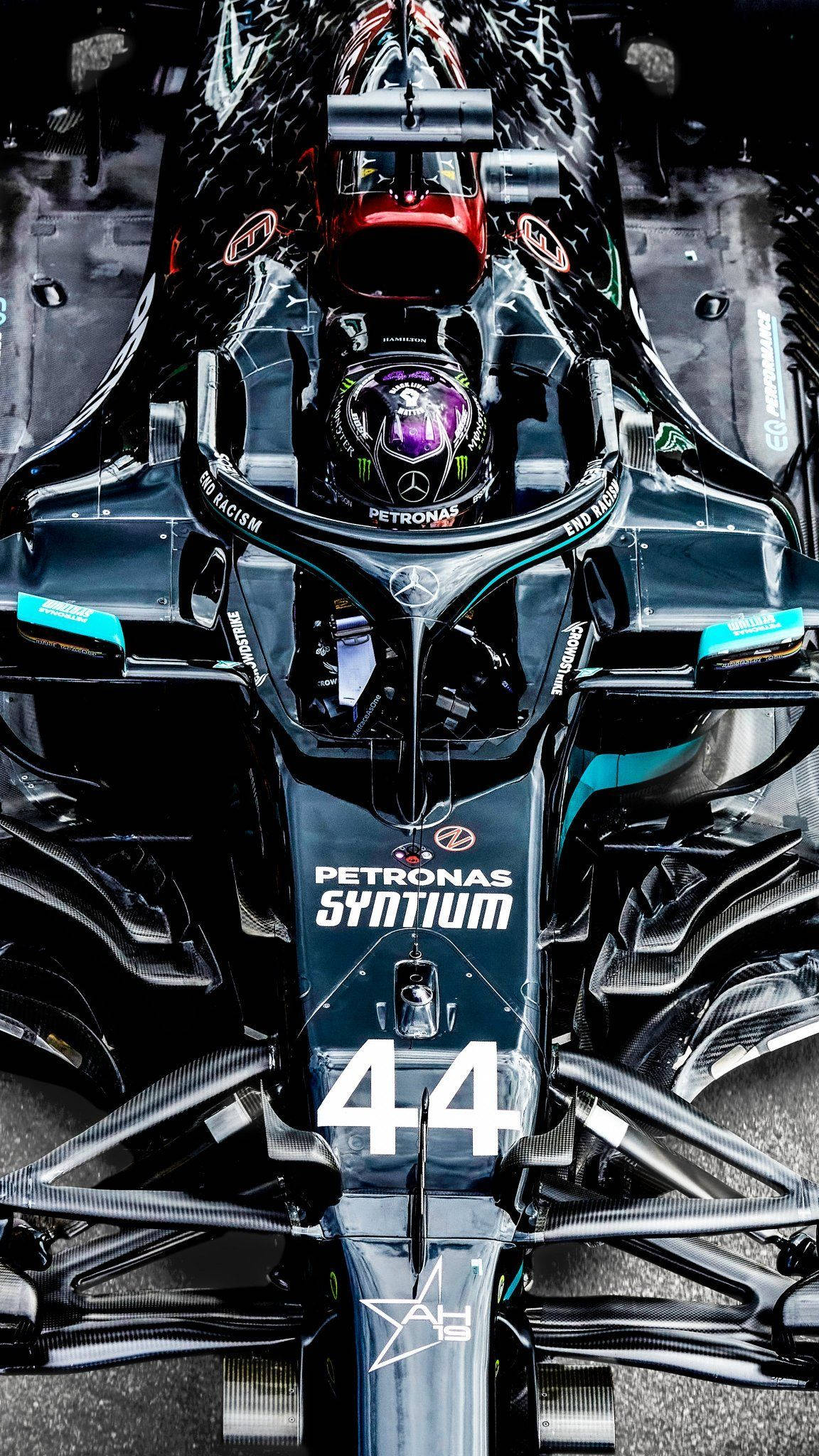Lewis Hamilton góc nhìn từ trên cao Hình nền