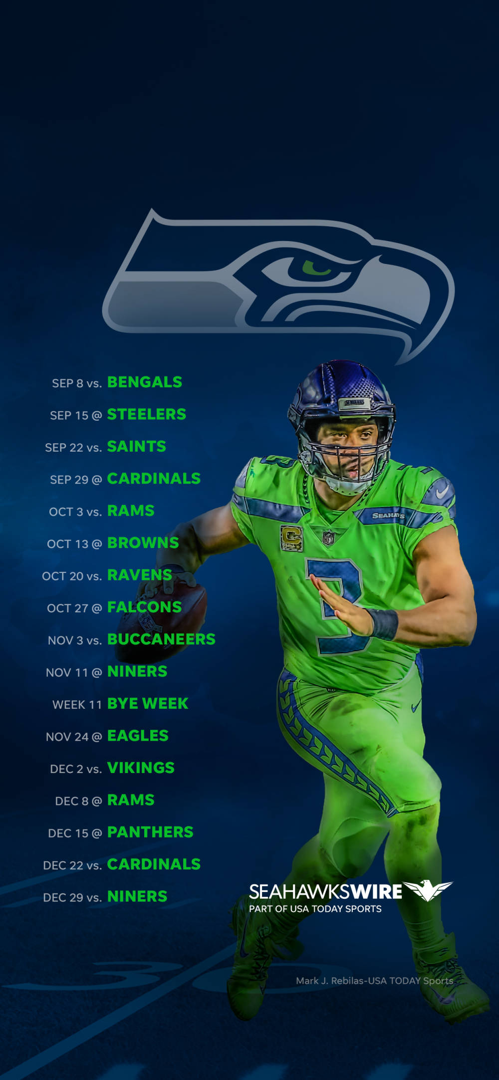 Lịch thi đấu Seattle Seahawks Hình nền