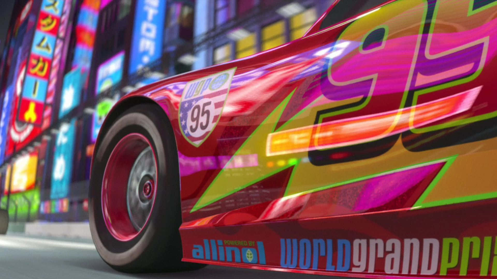 Lightning McQueen chuẩn bị cho cuộc đua gay cấn Hình nền