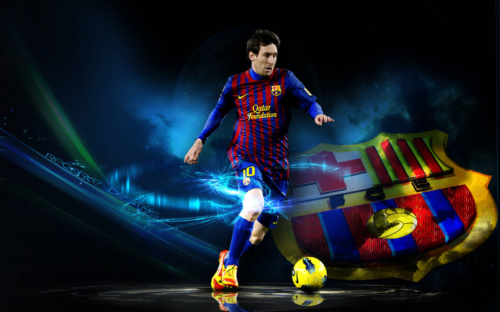 Lionel Messi cùng FC Barcelona Hình nền