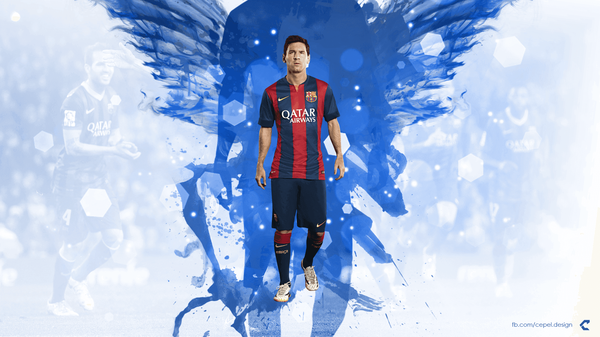 Lionel Messi, huyền thoại Barcelona, trong trận đấu. Hình nền