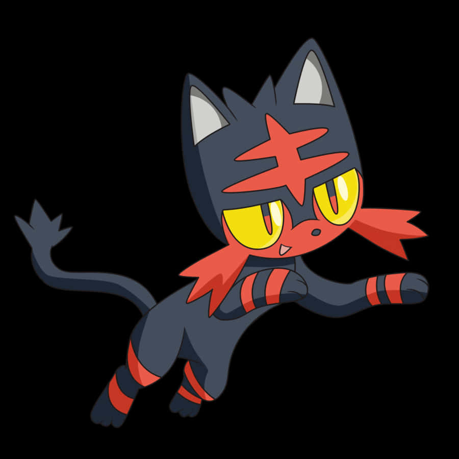 Litten sẵn sàng chiến đấu Hình nền