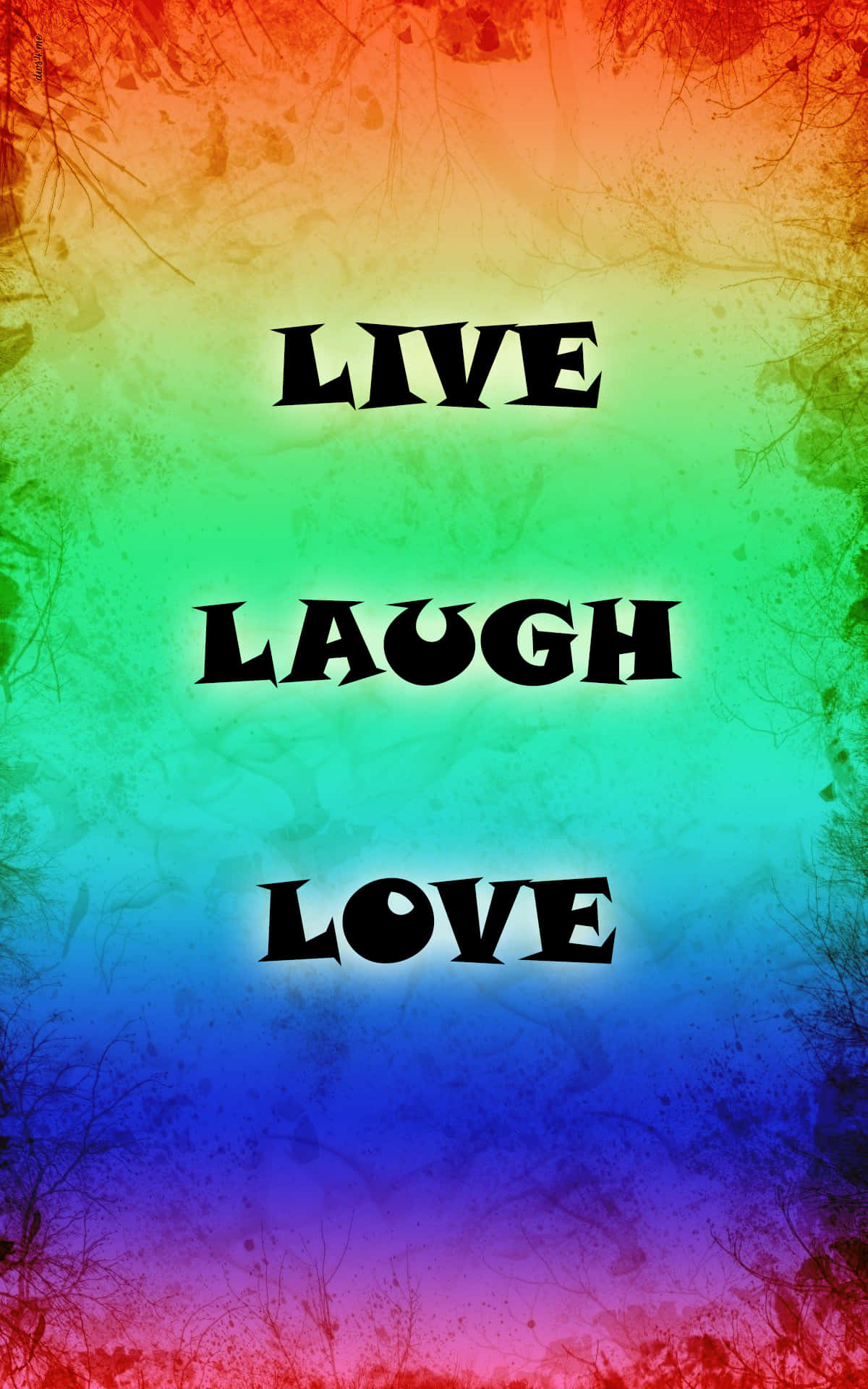 live laugh love - cầu vồng cầu vồng Hình nền
