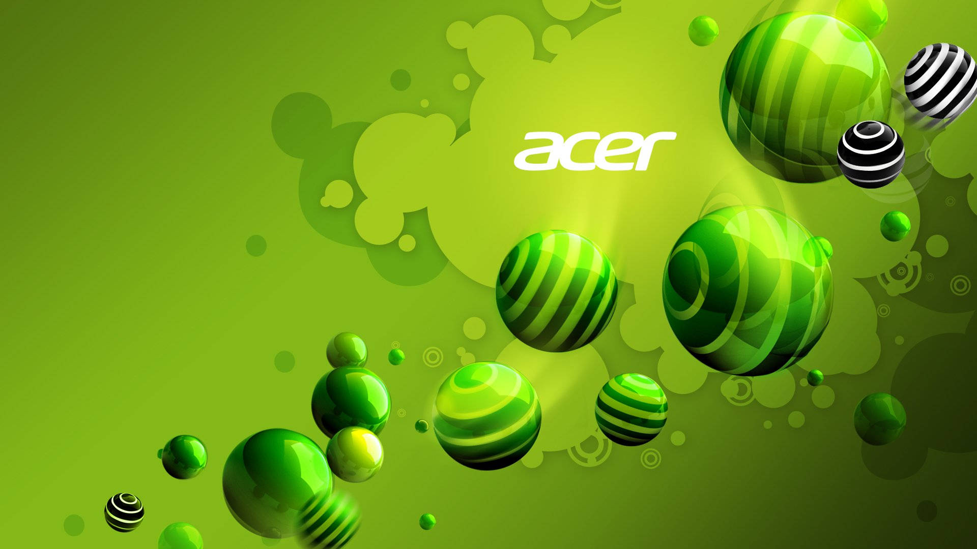 Logo Acer màu xanh lá cây và trắng rực rỡ Hình nền