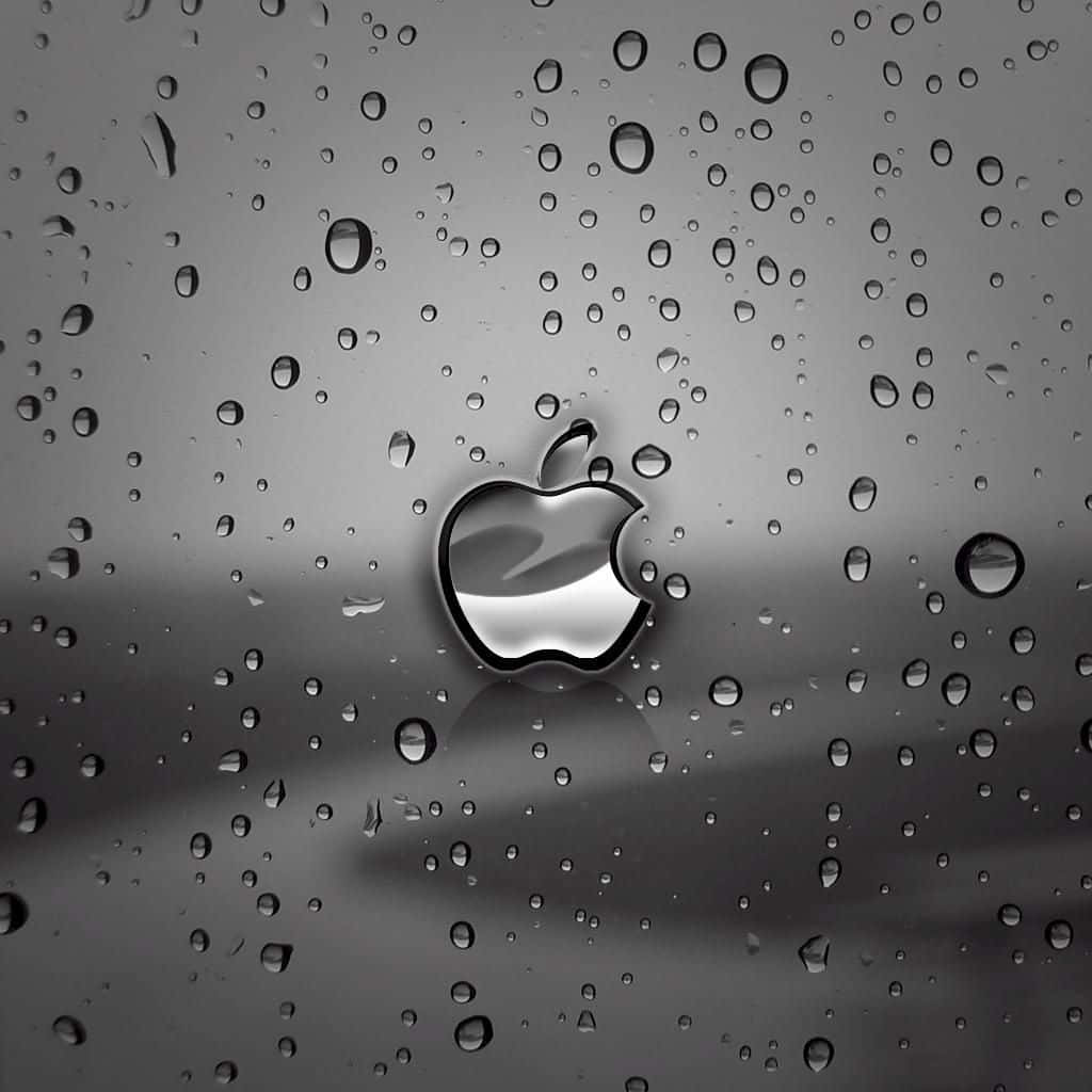Logo Apple Dễ Thương Tối Màu Cho iPad Hình nền