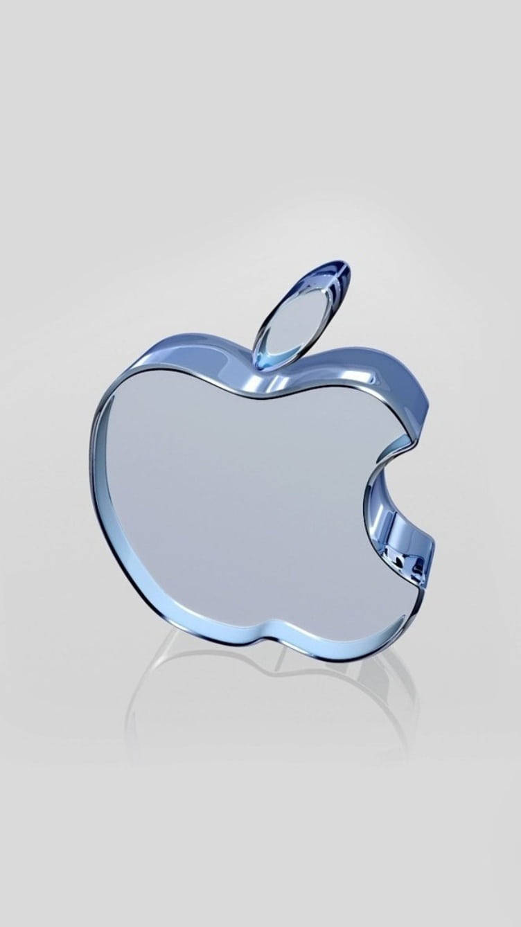Logo Apple iPhone 3D Thủy Tinh Hình nền