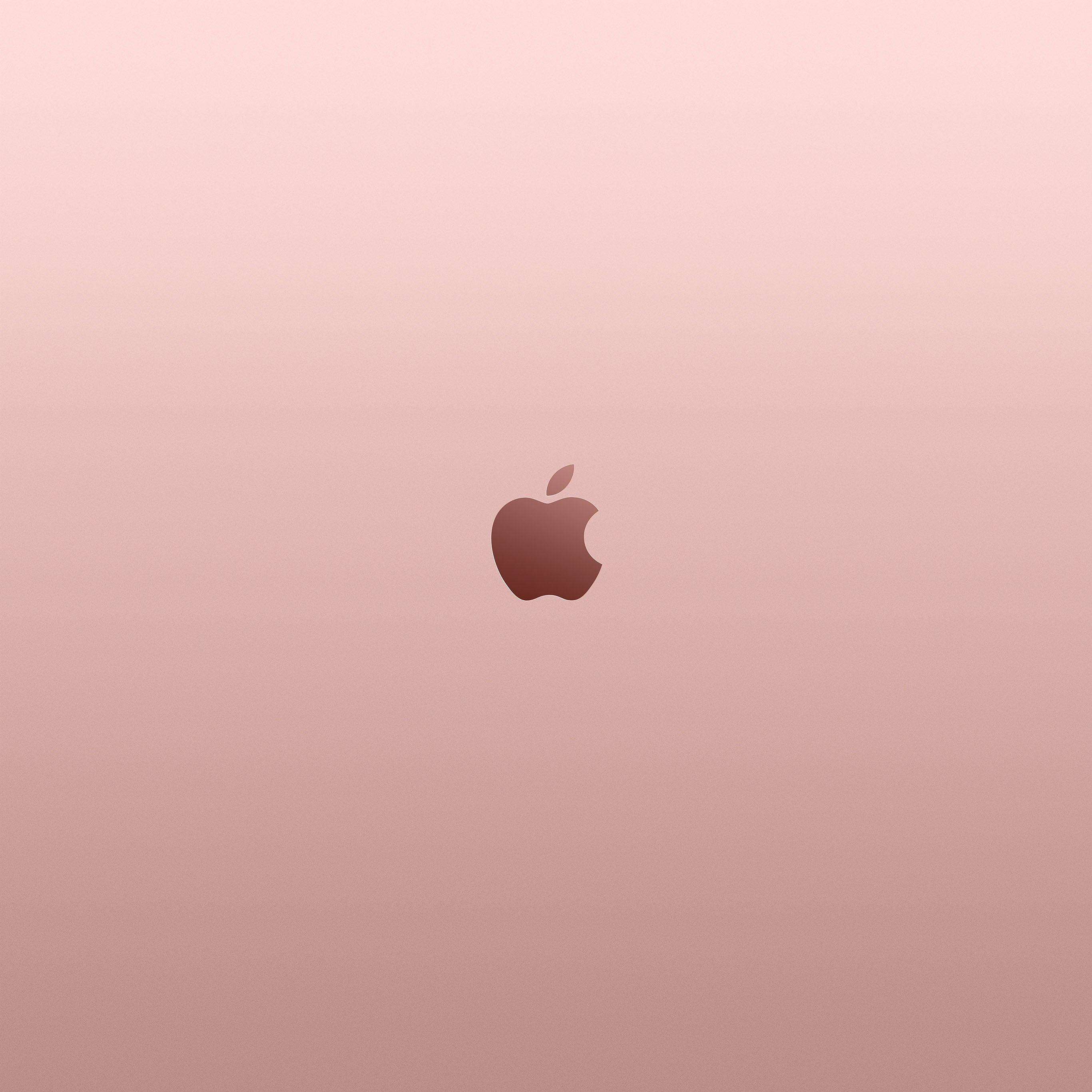 Logo Apple Mạ Vàng Hồng Thẩm Mỹ Hình nền