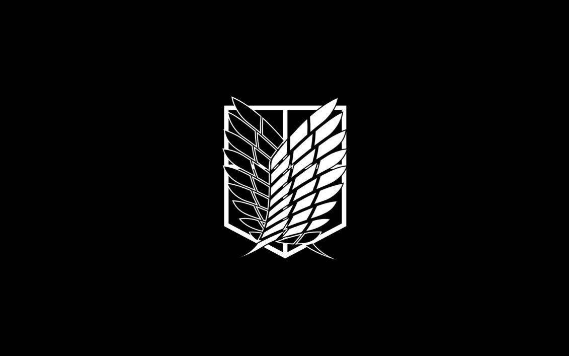 Logo Attack on Titan Đen Trắng