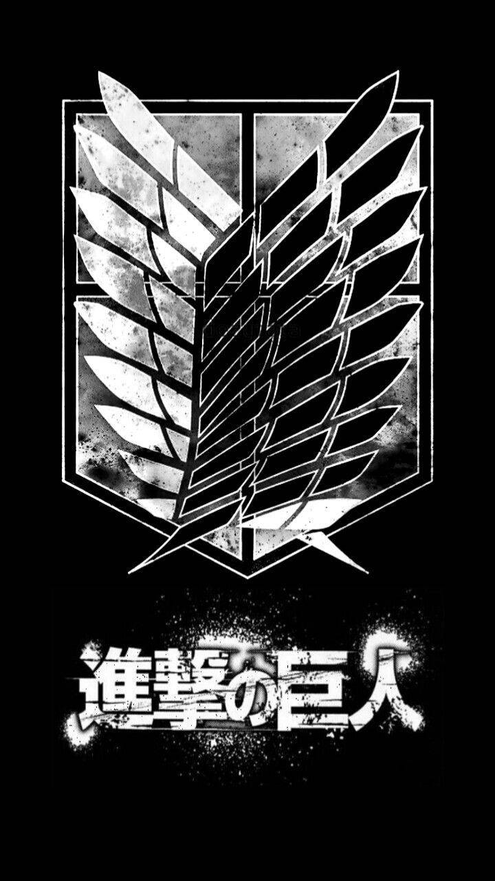 Logo Attack on Titan có họa tiết Hình nền