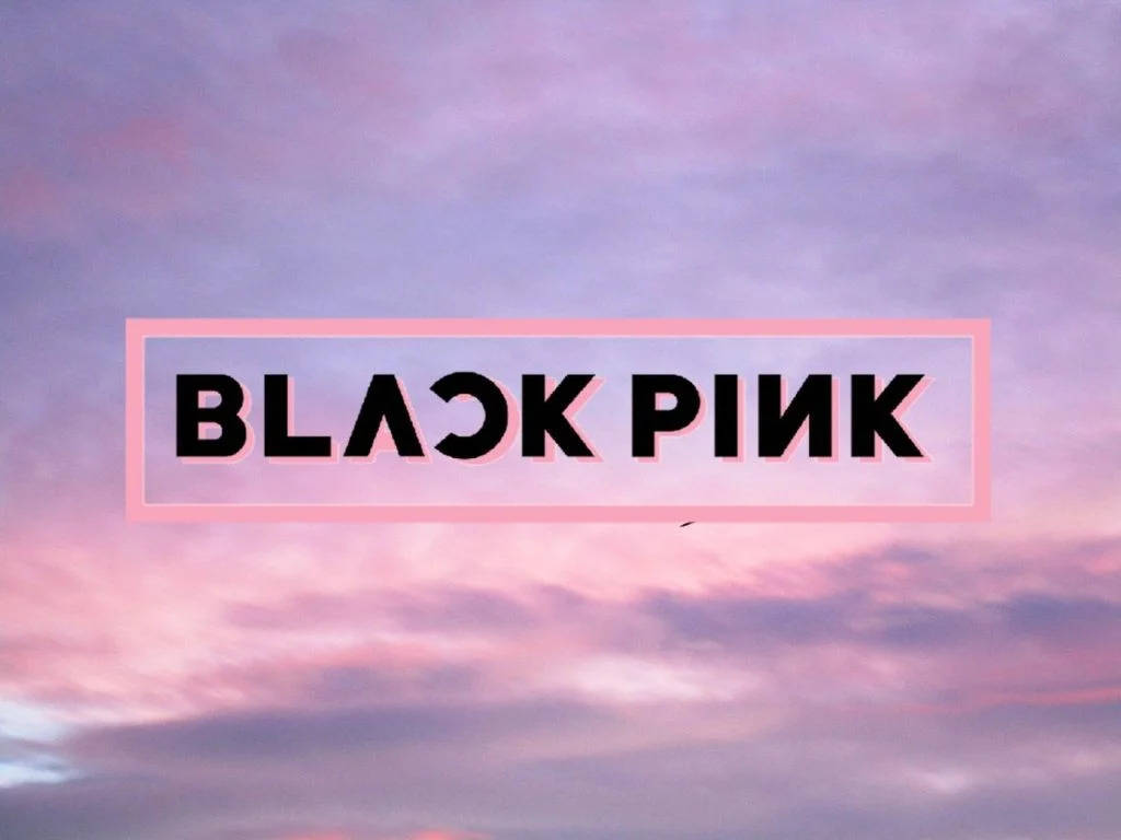Logo Blackpink trên nền trời pastel Hình nền
