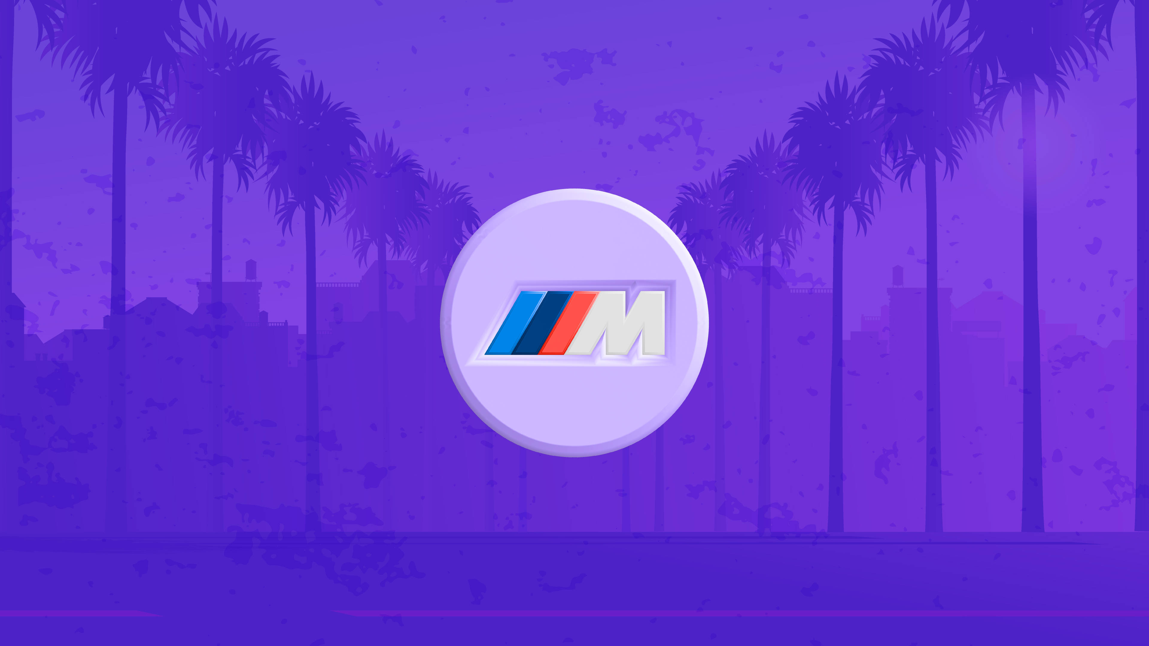 Logo BMW M Cây Cọ Tím Hình nền