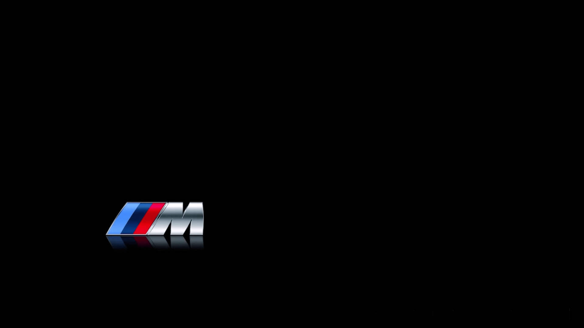 Logo BMW M màu đen đơn giản Hình nền