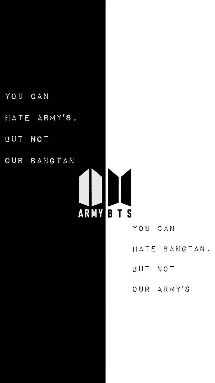 Logo BTS Đen Trắng Hình nền