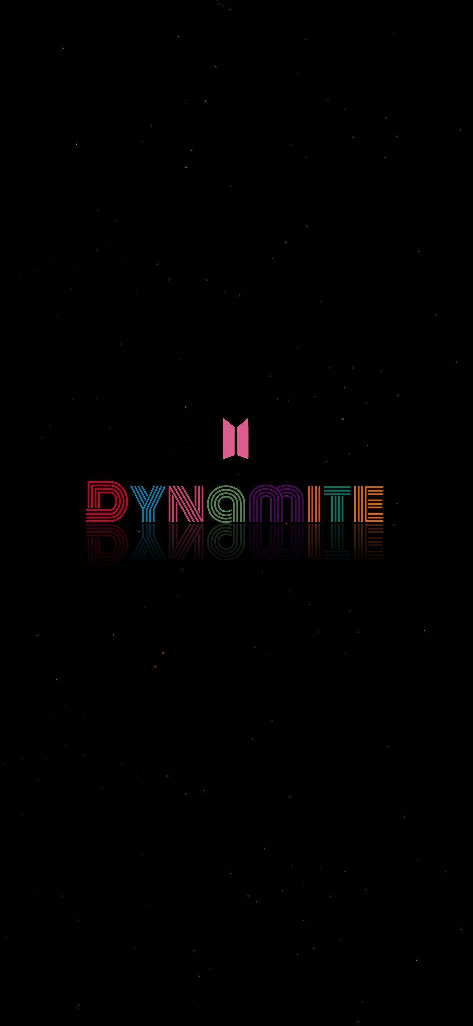Logo BTS Dynamite Đen Đơn Giản Hình nền