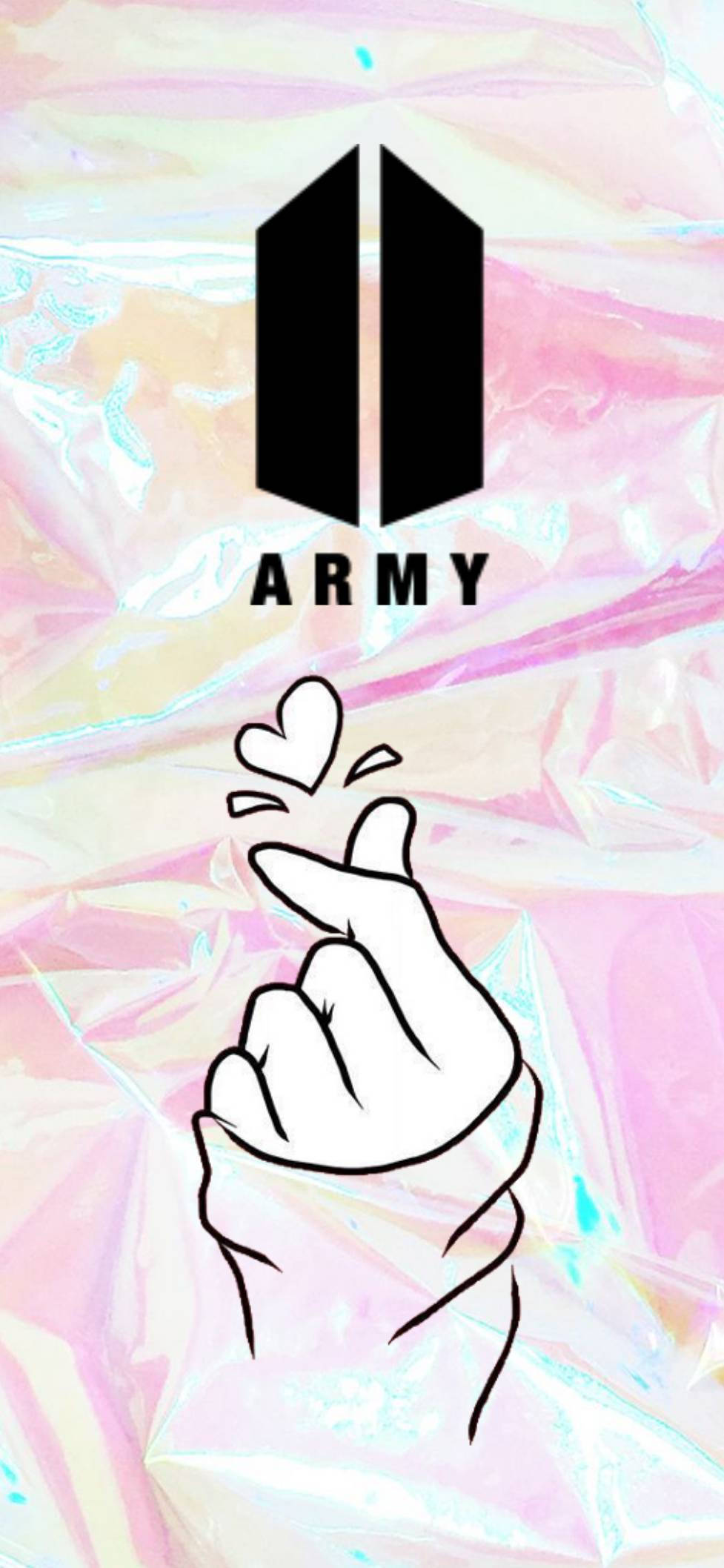 Logo BTS Finger Heart Hình nền