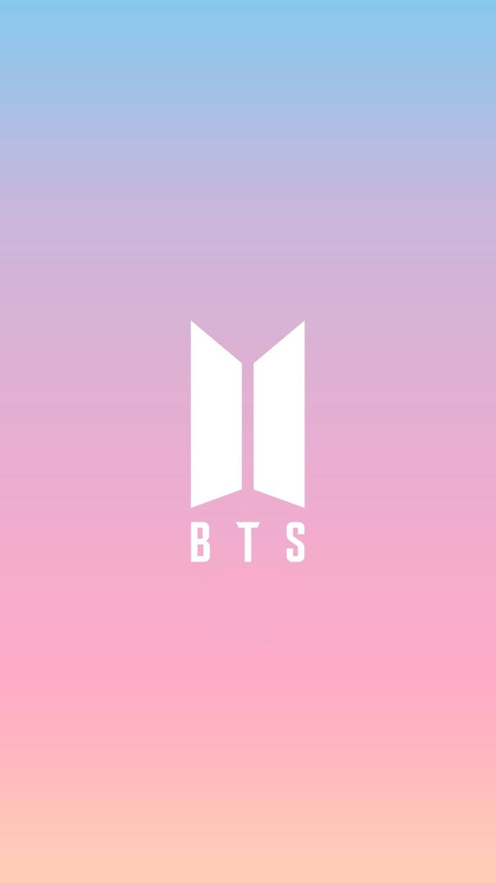 Logo BTS hồng chuyển sắc Hình nền