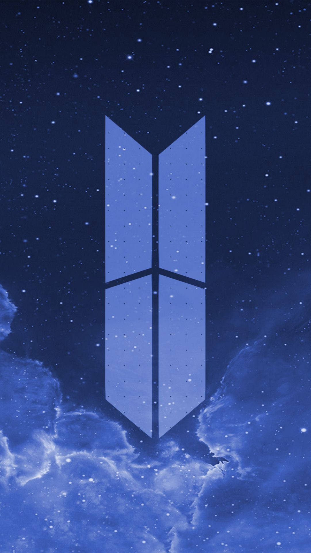Logo BTS màu xanh Hình nền