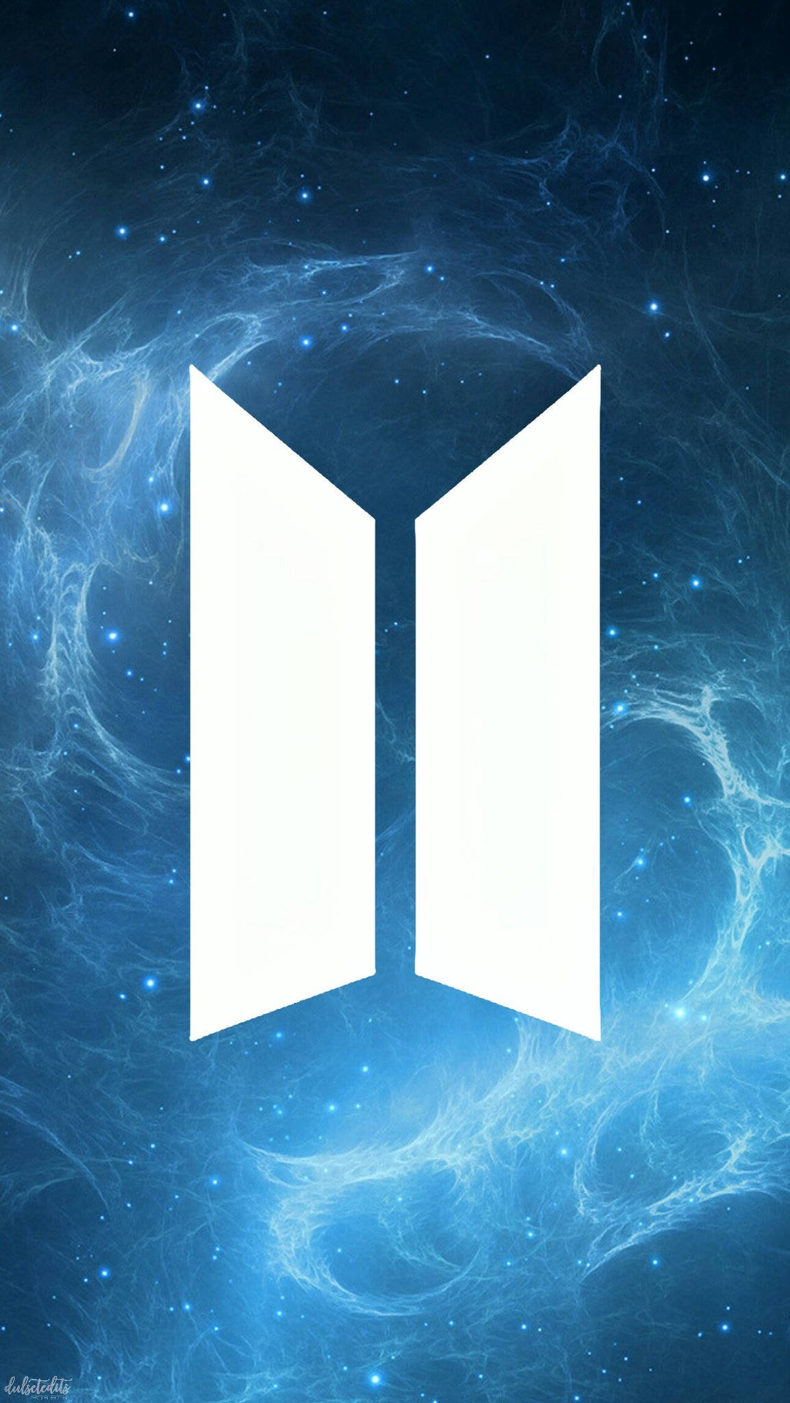Logo BTS Màu Xanh Hình nền