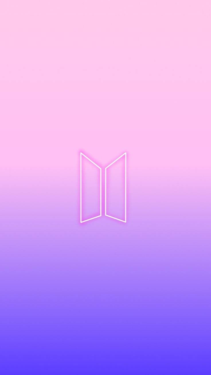 Logo BTS Tím Gradient Hình nền