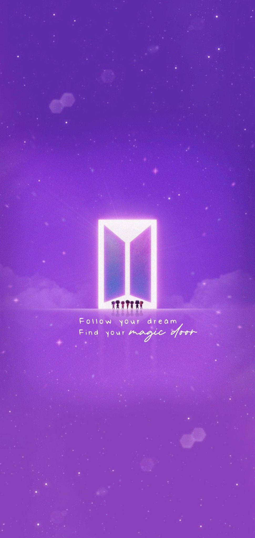 Logo BTS Tiny Tan với hình bóng Hình nền