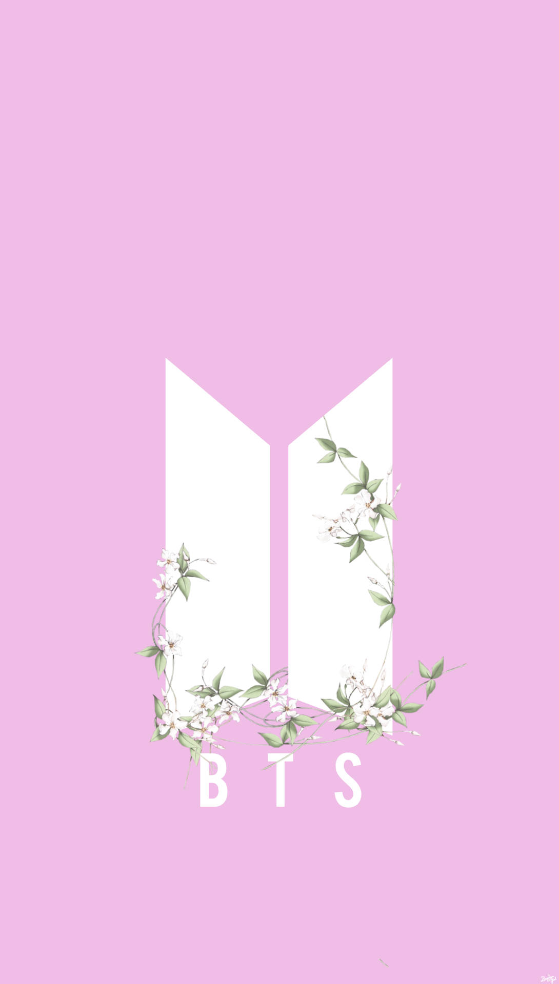 Logo BTS tối giản Hình nền