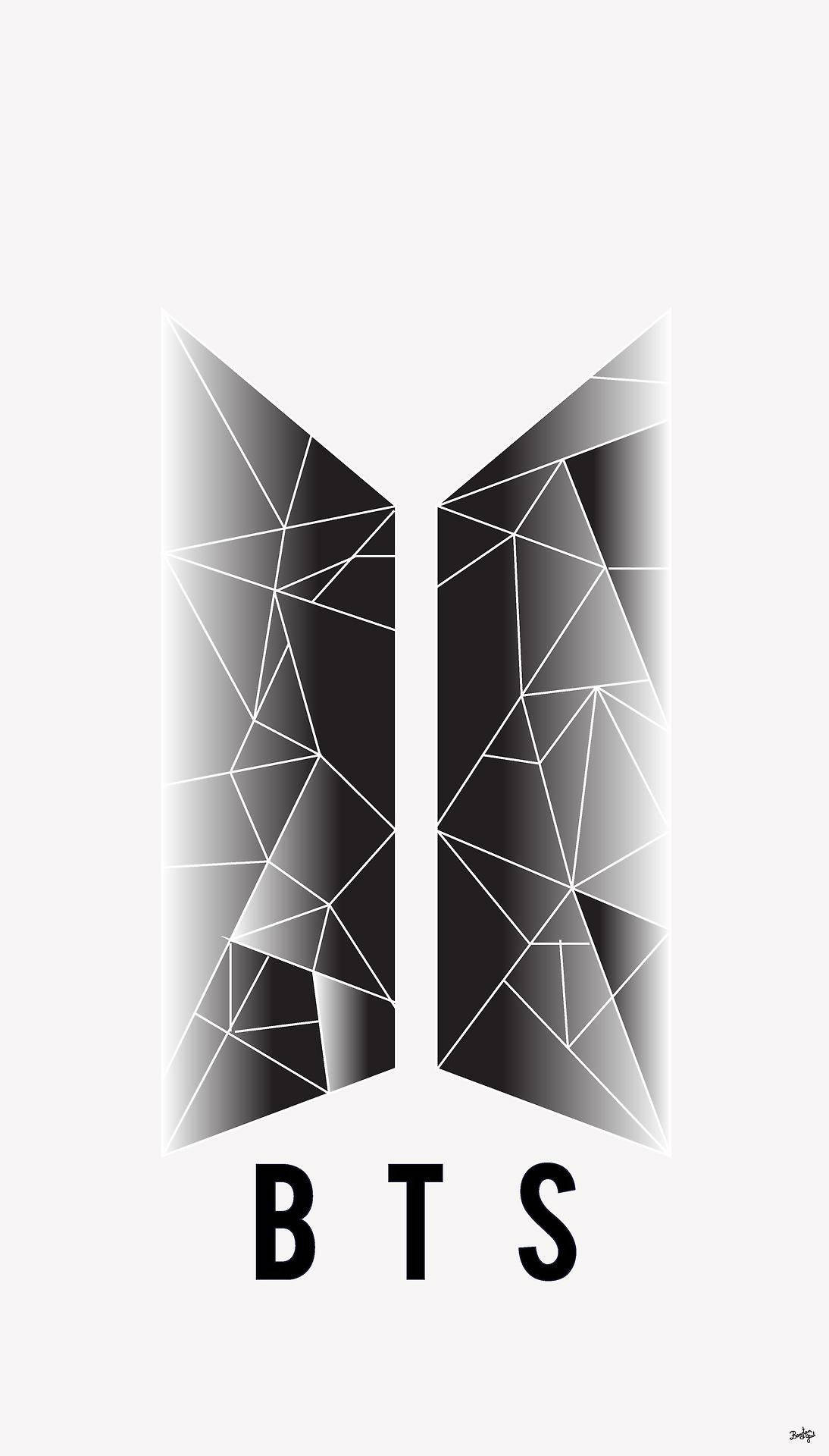 Hình nền Logo BTS trừu tượng