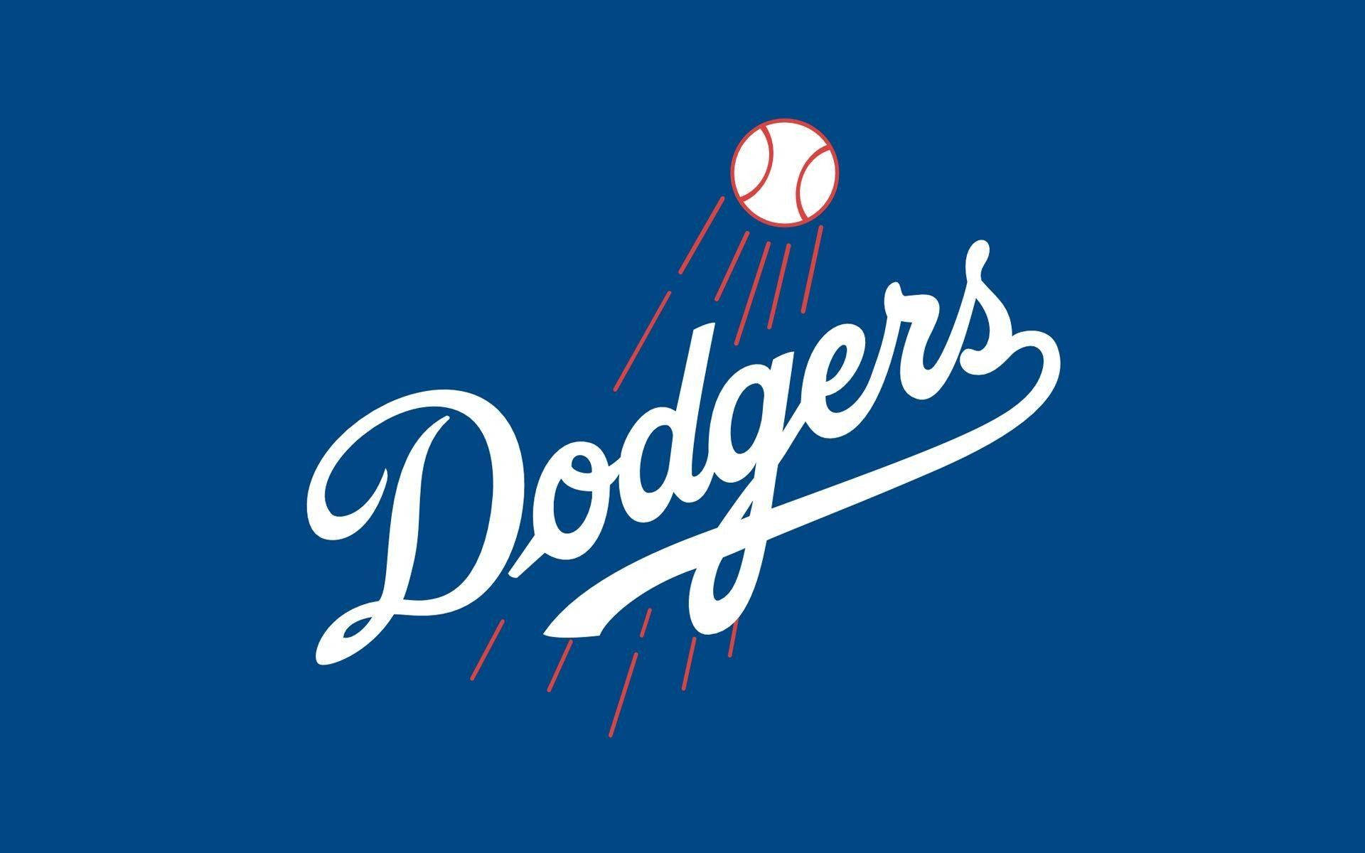 Logo Dodgers Xanh Dương Cơ Bản Hình nền