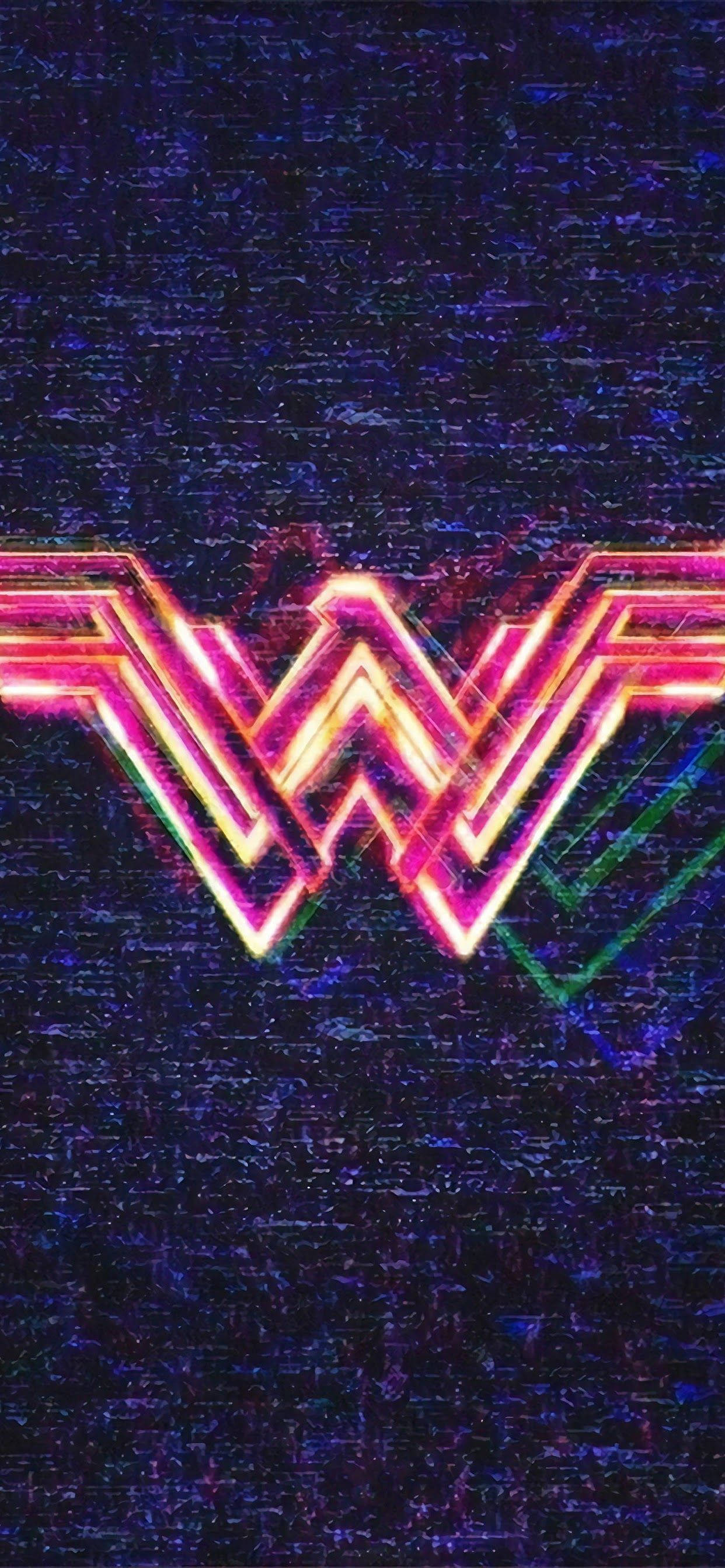 Logo Đèn Neon Wonder Woman 1984 Hình nền