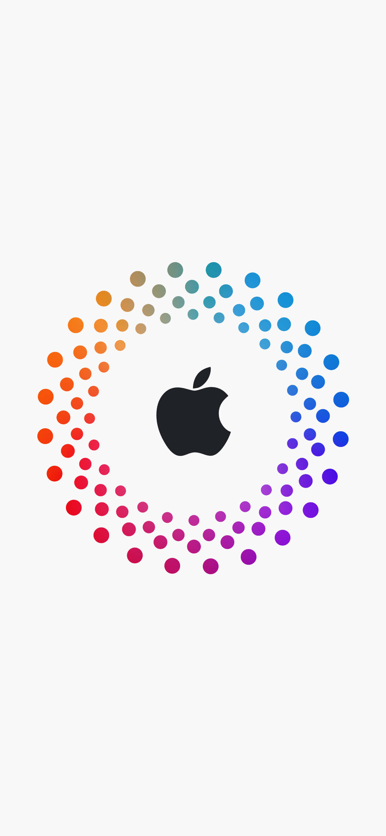 Logo đen với các chấm tròn Tuyệt vời Apple HD iPhone Hình nền