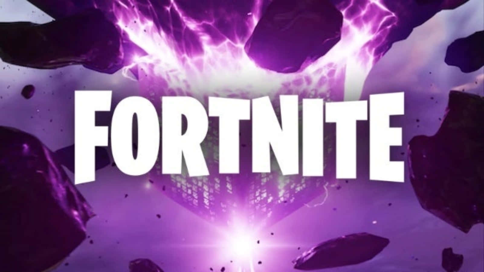 Logo Fortnite Ngầu Với Những Tia Điện Tím Hình nền