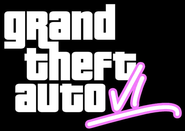 Logo GTA VI nền đen Hình nền