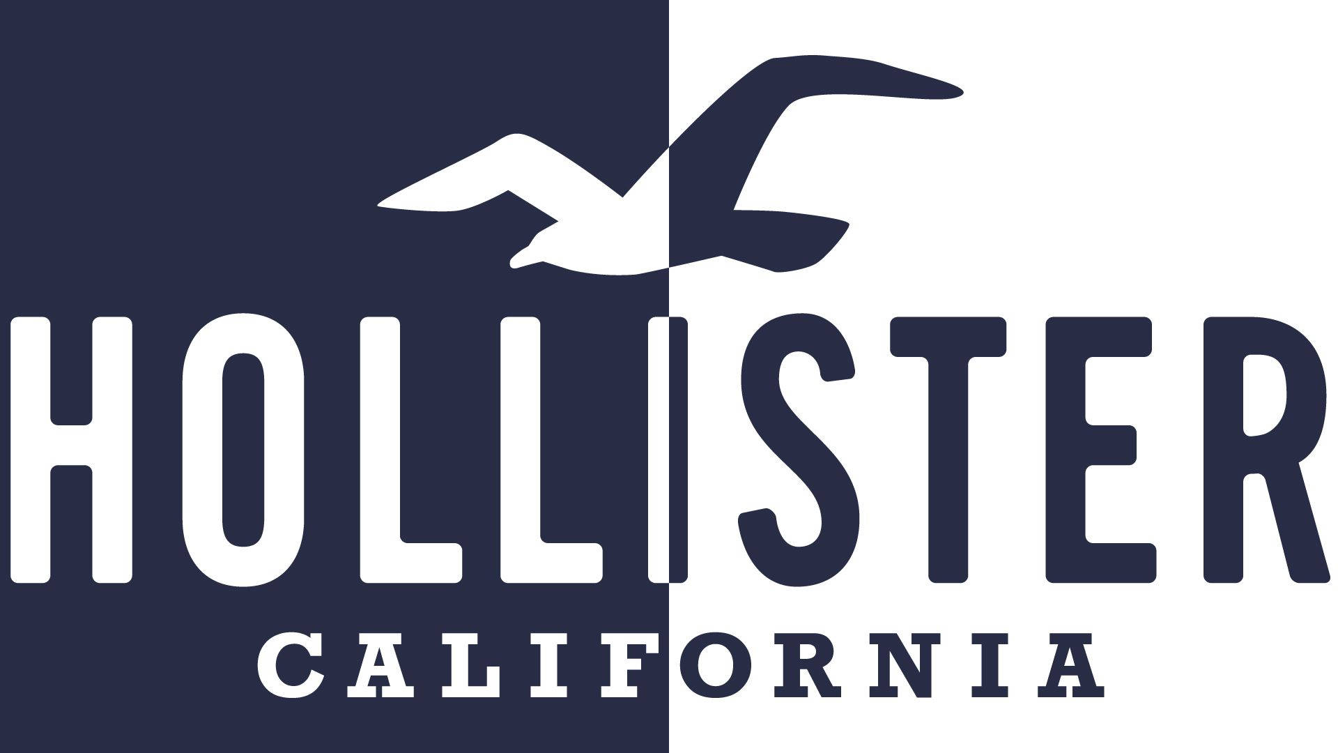 Logo Hollister Hai Tông Màu Hình nền