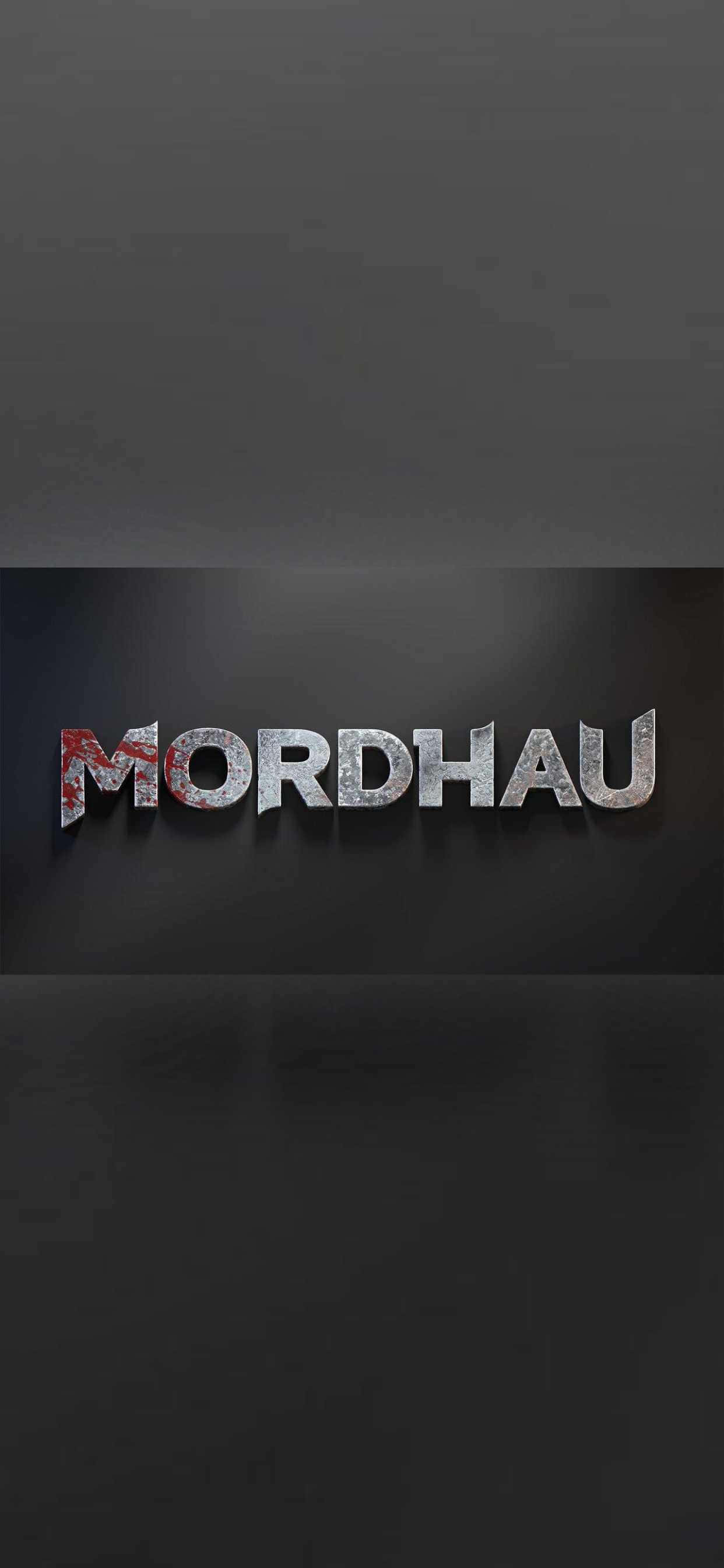 logo mordhau trên nền tối Hình nền