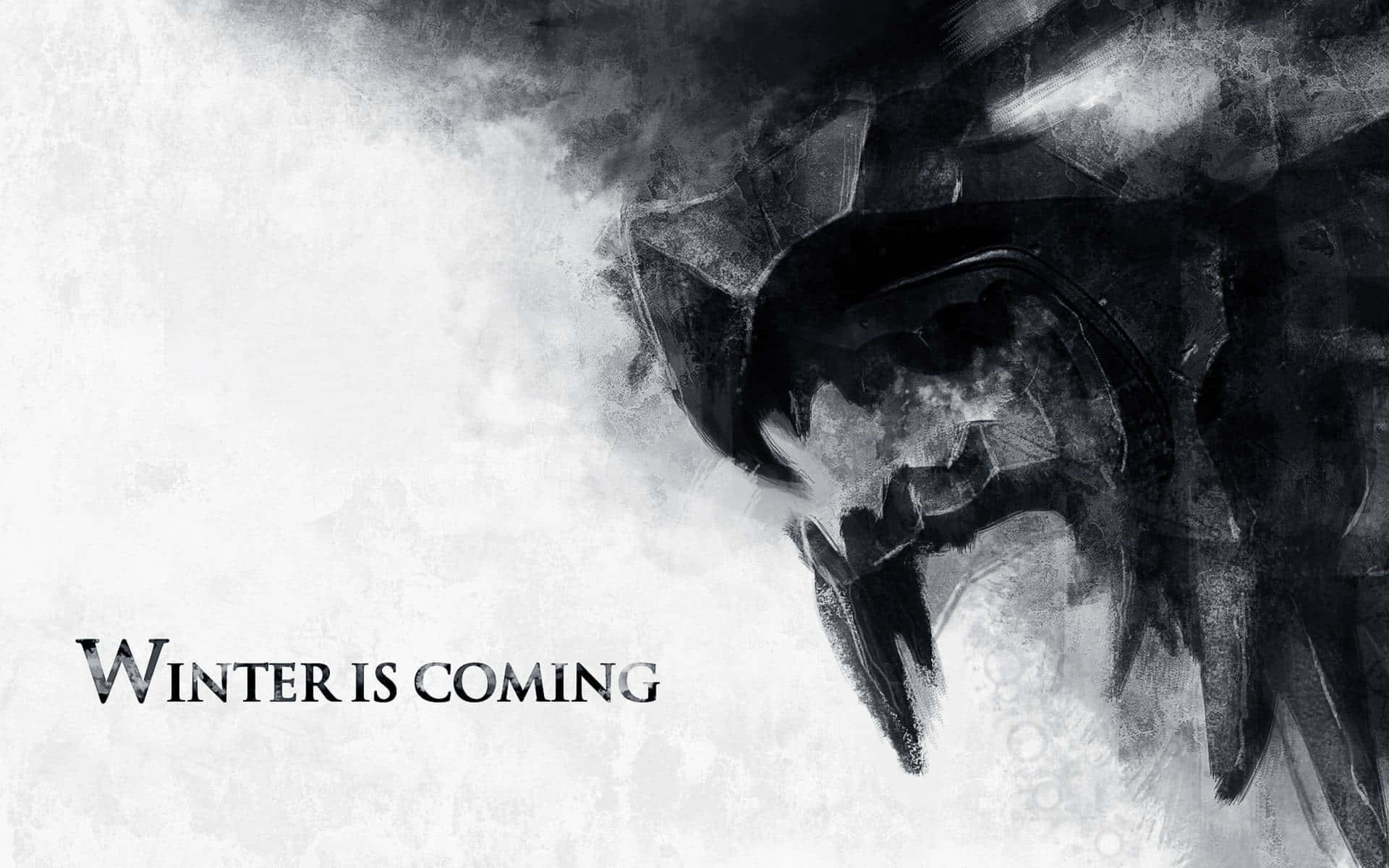 Logo Nhà Stark Mờ Khói Tối Hình nền